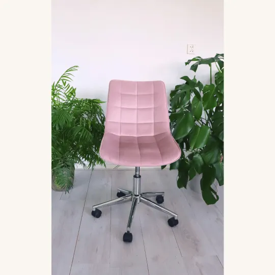 Swivel Office Chair in Velvet