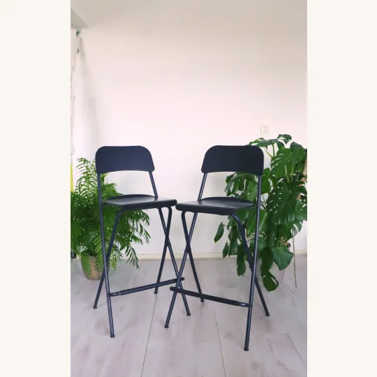 Foldable high bar chairs x2 (63cm)
